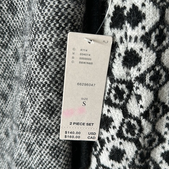 Maeve by Anthropologie Monochrome Patterned Pullover Tank and Shrug Sweater Set - Picture 9 of 10